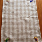 Tさまオーダー☆リネンのビーズ刺繍テーブルクロス
