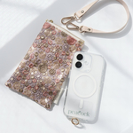 スマホポーチ　D17cm×10cmファスナー　インド刺繍生地