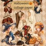 コラージュペーパー　Halloween Ａ+ B  各5枚　計10枚