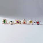 宝石にかじりつくハム達(置物)
