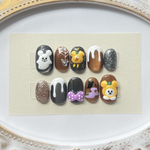 キャラクターネイルチップ　ハロウィンネイル