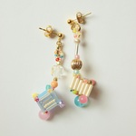 nook  ビーズ編みモチーフ 　ピアス/イヤリング