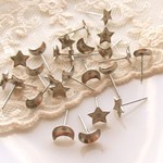月星ピアス24個（ステンレス）樹脂キャッチ付き