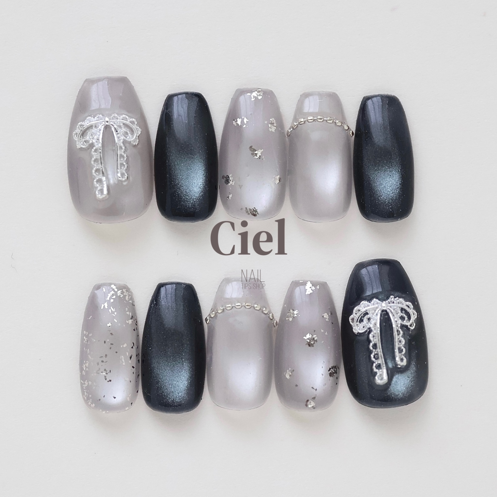 サイズオーダー】nailtip ピンクネイル ハートネイル マグネットネイル