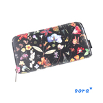 リバティ♪ラウンドファスナー長財布★ラミネート★Floral Eve（フローラル イヴ）ブラック