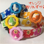 キュート♪ マリメッコ風＊迷子札付＊軽い首輪