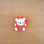 うさぎさん×ミルクティーのブローチ
