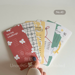 No.43 saving challengeシート｜A6 家計管理・貯金リフィル