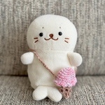 アイスポシェット　ぬいぐるみ用　しろたん