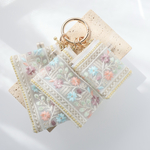 3sizeカラビナセット D8cm　ポーチ　インド刺繍リボン