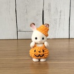 たっち赤ちゃんのかぼちゃパンツ風ワンピース(ハロウィン)シルバニアファミリー