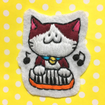 猫ふんじゃったワッペン