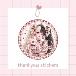  【thankyou stickers】cotton melody / ロールシール / ポイントシール / サンキューシール / ステッカー / PETテープ【第5弾単品販売】