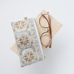 細長ポーチ　横約16cm×縦約8cm インド刺繍リボン