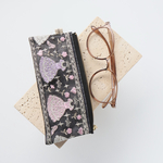 細長ポーチ　横約16cm×縦約7cm インド刺繍リボン