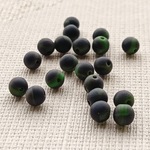 真夜中の森〜マット〜　チェコビーズ　4mm 20個 　