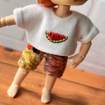 ショート丈Tシャツ(スイカ)