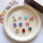 アンブレラマーカー イニシャル キーホルダー チャーム レジン シンプル 目印 推し 名前 手帳 入園 入学 名入り 卒業 卒園 プレゼント
