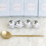 手縫いの小さなぬいぐるみ spoon penguin【コウテイ 白】1羽