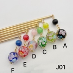 セール　⑥色から選び　1本　J01 蜻蛉玉簪　かんざし