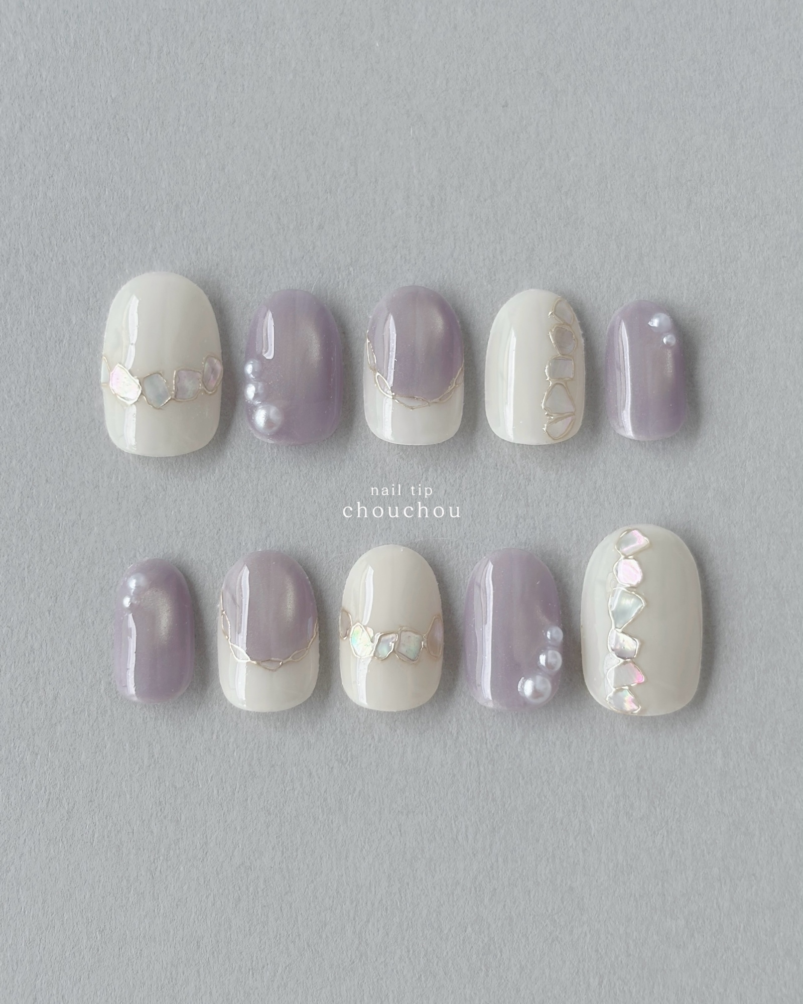 大人の推しカラーネイル🌹（紫） ネイルチップ - nail tip chouchou