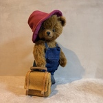 赤い帽子の旅ベア 21cm