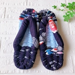 水色とネイビー浴衣♡(女性用SM)ふんわり鼻緒の布ぞうり　布草履