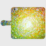 油絵デッサン　”太陽”　iphone　5/5s/6/6s/SE/7/8/X　専用　手帳型ケース