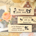  *petit*choco* オリジナル スタンプ3個セット リス 薔薇 小鳥
