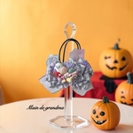 【わんちゃん/ねこちゃん用リボンチョーカー】trick or treat/ハロウィン/蜘蛛の巣リボン