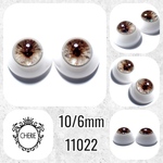11022 ✤ 10/6mm ドール用アイチップ 彫刻TYPE