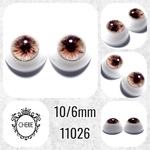 11026 ✤ 10/6mm ドール用アイチップ 彫刻TYPE