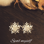 北欧の雪結晶❄️イヤリング/ピアス