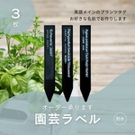 kazu444444様専用　園芸ラベル4枚　I型　英語　オーダー　プランツタグ　多肉植物　モノラベ