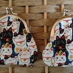 　招き猫　がま口　2個セット
