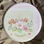 ＊トールペイント作品＊ 秋のフラワープレート（ラウンド）