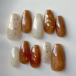 Caramel Latteネイルチップ No.383