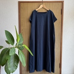 SALE**ワッシャーネイビーフレンチAラインＯＰ