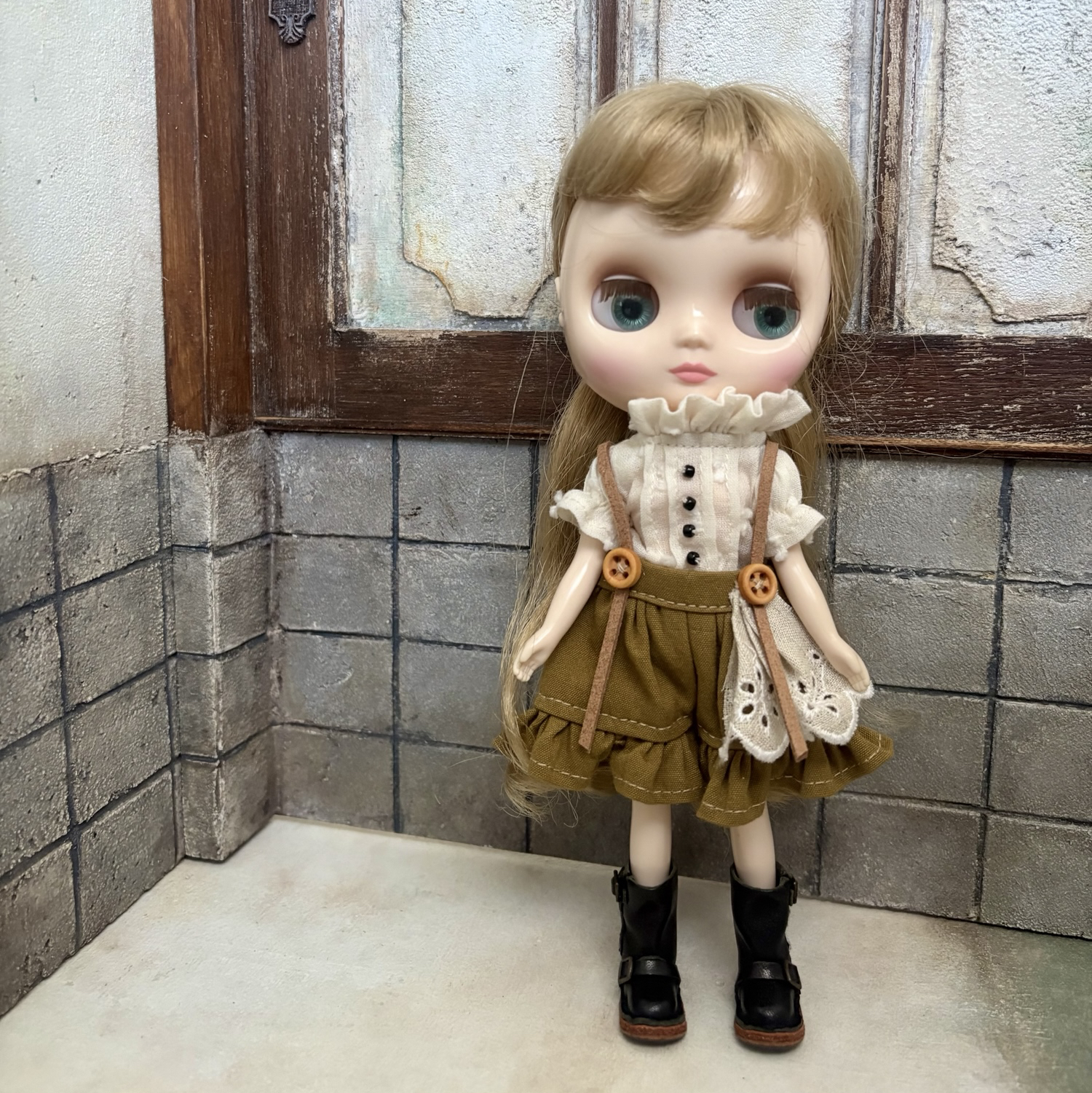 専用ページ dayuanbaoサイズのお洋服 dayuanbaoドールサイズ チェックミニワンピースセット - konta(こんた