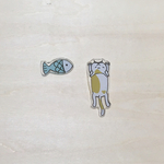 噛みつきシリーズ ぶらーんにゃんこ イヤリングorピアス