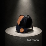【1点もの】full moon キャップポーチ｜茶芯ホースレザー × ヌメ革