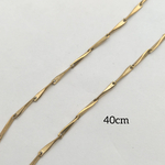 【40cm】 真鍮　華奢なツイストチェーン