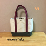 【送料込】帆布トートバッグM肩掛け no.24
