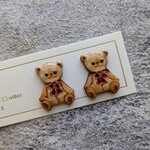 テディベアピアス/イヤリング