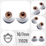  11028 ✤ 16/7mm ドール用アイチップ 彫刻TYPE