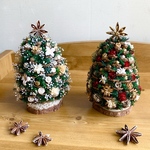[早割] 大きな松ぼっくりのXmasツリー✤クリアケース付き✤選べる卓上ツリー✤Ｌサイズ