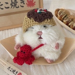 はむにぎり　たこ焼き帽子とタコさんバッグ　🐙