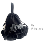 上靴入れ　*.•.  All BLACK　*.•   size高さ32cm 横幅25cm まち5cm  開閉巾着type
