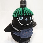 スイカヘルメット風ニット帽子
