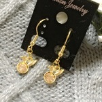 🐰kumatandragon様特別オーダー🐰うさぴょんと、くつろぎましょうK16GPフックピアス